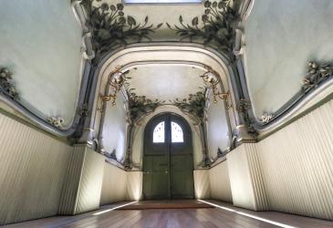 Interior de la Escuela de Música Joaquín Maya