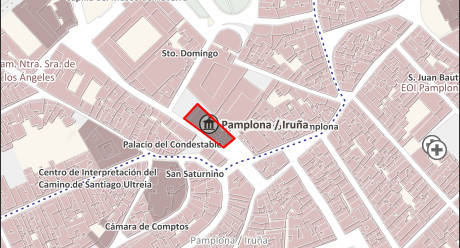 Mapa del ayuntamiento de Pamplona