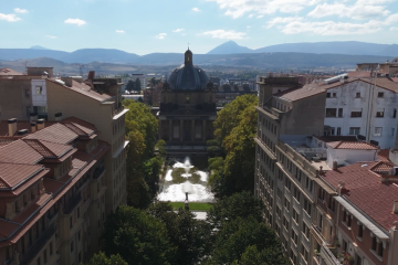 Monumento a los caídos desde el aire